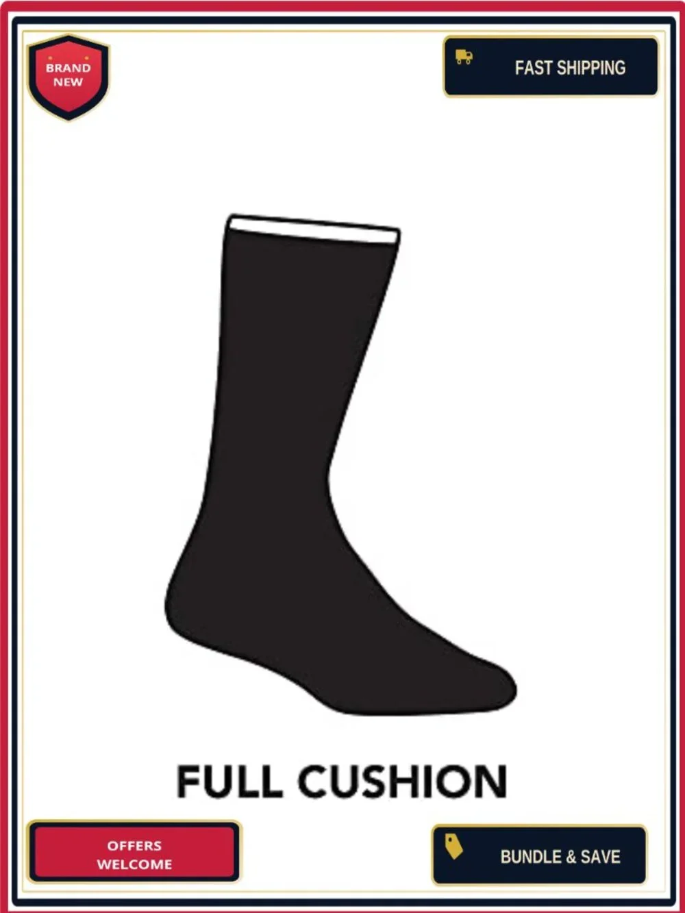 Merino Wool Boot Socks Full Cushion Mid-Calf Hiking